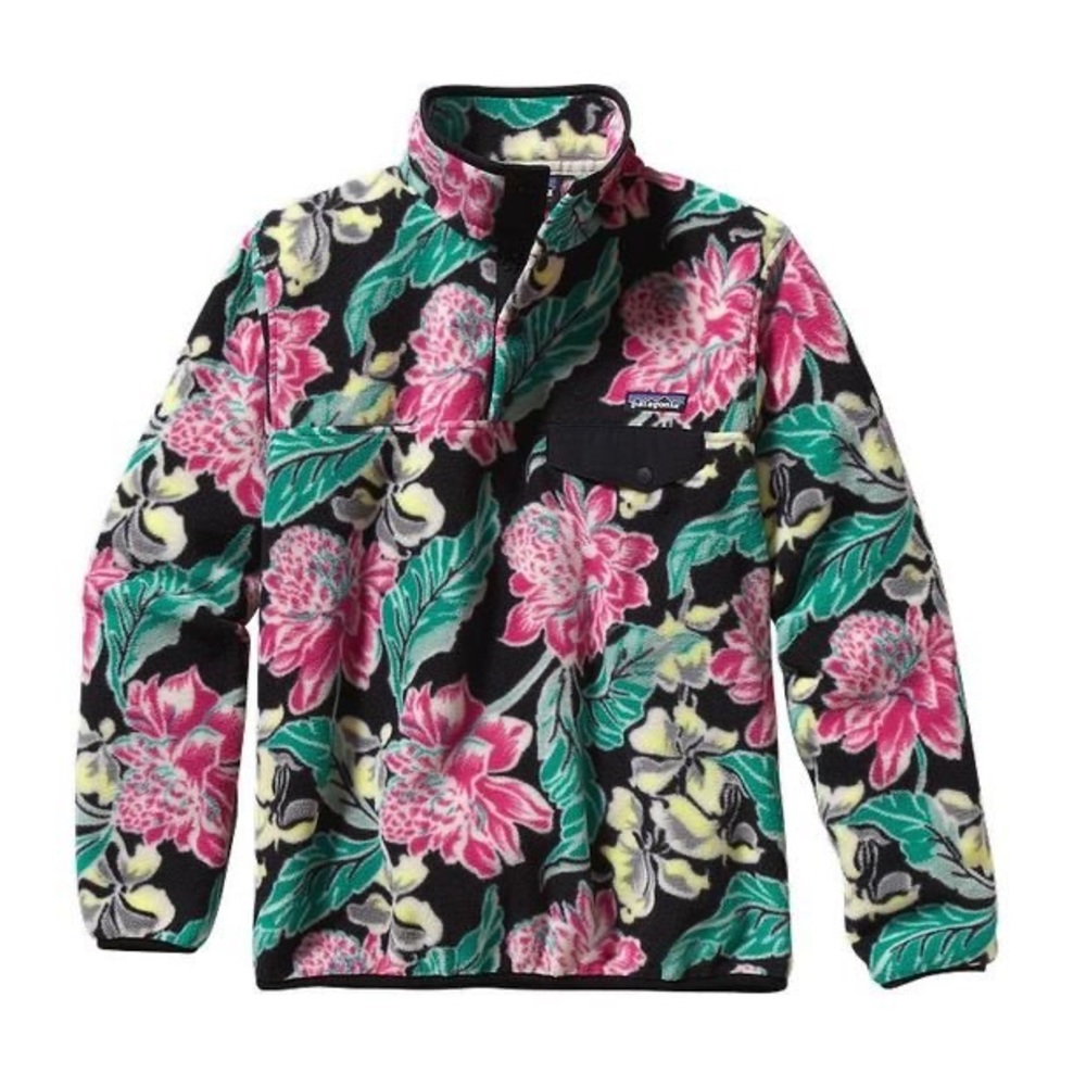 Patagonia Synchilla women’s floral pullover small